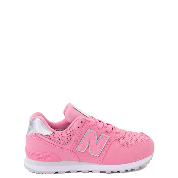 Main view of New Balance 574 Athletic Shoe - Little Kid - Pink / Lenticular