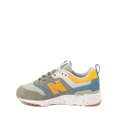 Alternate view of New Balance 997H Athletic Shoe - Little Kid - Olive / Blue / Yellow