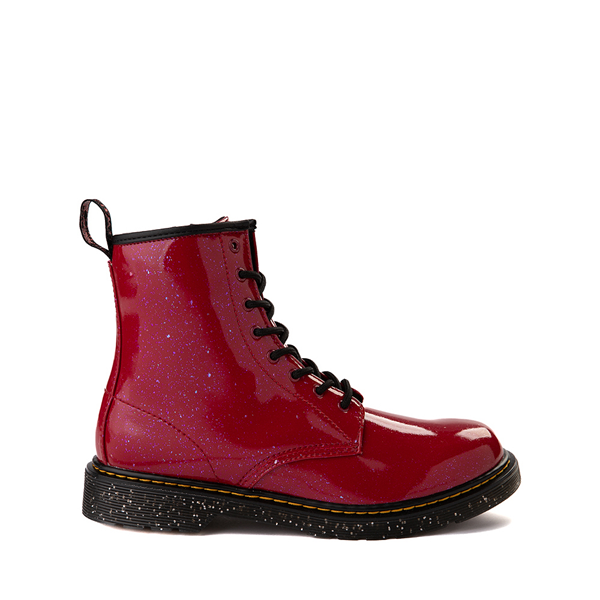 Main view of Dr. Martens 1460 8-Eye Glitter Boot - Big Kid - Red