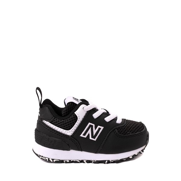 Main view of New Balance 574 Athletic Shoe - Baby / Toddler - Black / White