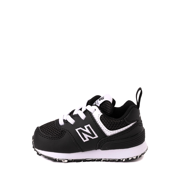 alternate view New Balance 574 Athletic Shoe - Baby / Toddler - Black / WhiteALT1