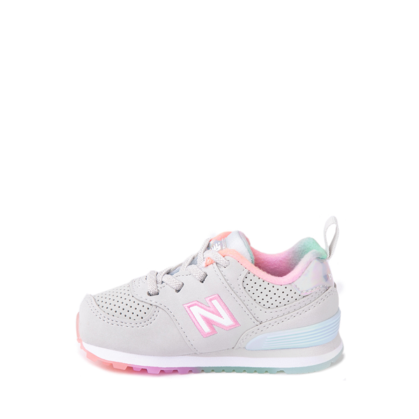 alternate view New Balance 574 Athletic Shoe - Baby / Toddler - Gray / MulticolorALT1
