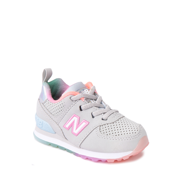 alternate view New Balance 574 Athletic Shoe - Baby / Toddler - Gray / MulticolorALT5