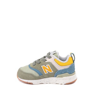 Alternate view of New Balance 997H Athletic Shoe - Baby / Toddler - Olive / Blue / Yellow