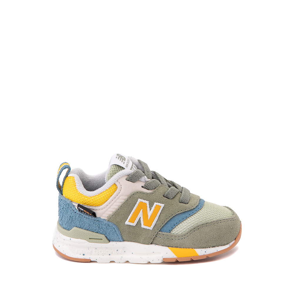New Balance 997H Athletic Shoe - Baby / Toddler - Olive / Blue / Yellow
