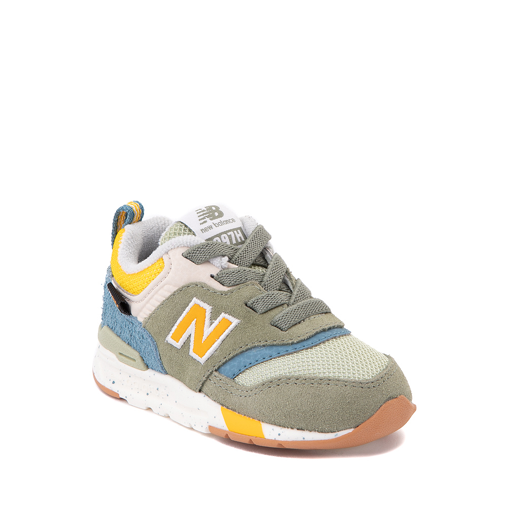 New Balance 997H Athletic Shoe - Baby / Toddler - Olive / Blue / Yellow ...