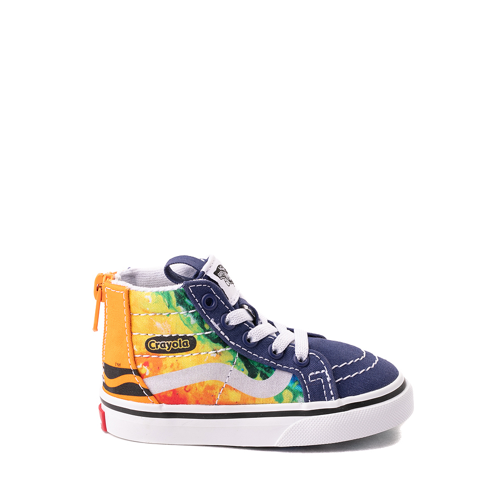 Vans x Crayola Sk8-Hi Zip Mash Up Melt Skate Shoe - Baby / Toddler - Multicolor