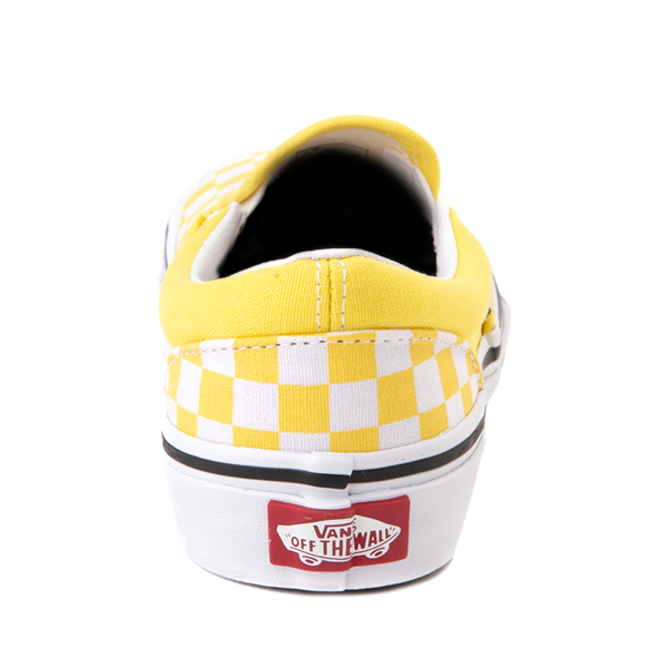 alternate view Vans Slip On Checkerboard Skate Shoe - Little Kid - Blazing YellowALT4