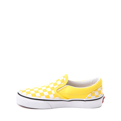 Alternate view of Vans Slip On Checkerboard Skate Shoe - Little Kid - Blazing Yellow