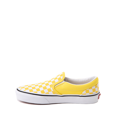 Alternate view of Vans Slip-On Checkerboard Skate Shoe - Big Kid - Blazing Yellow