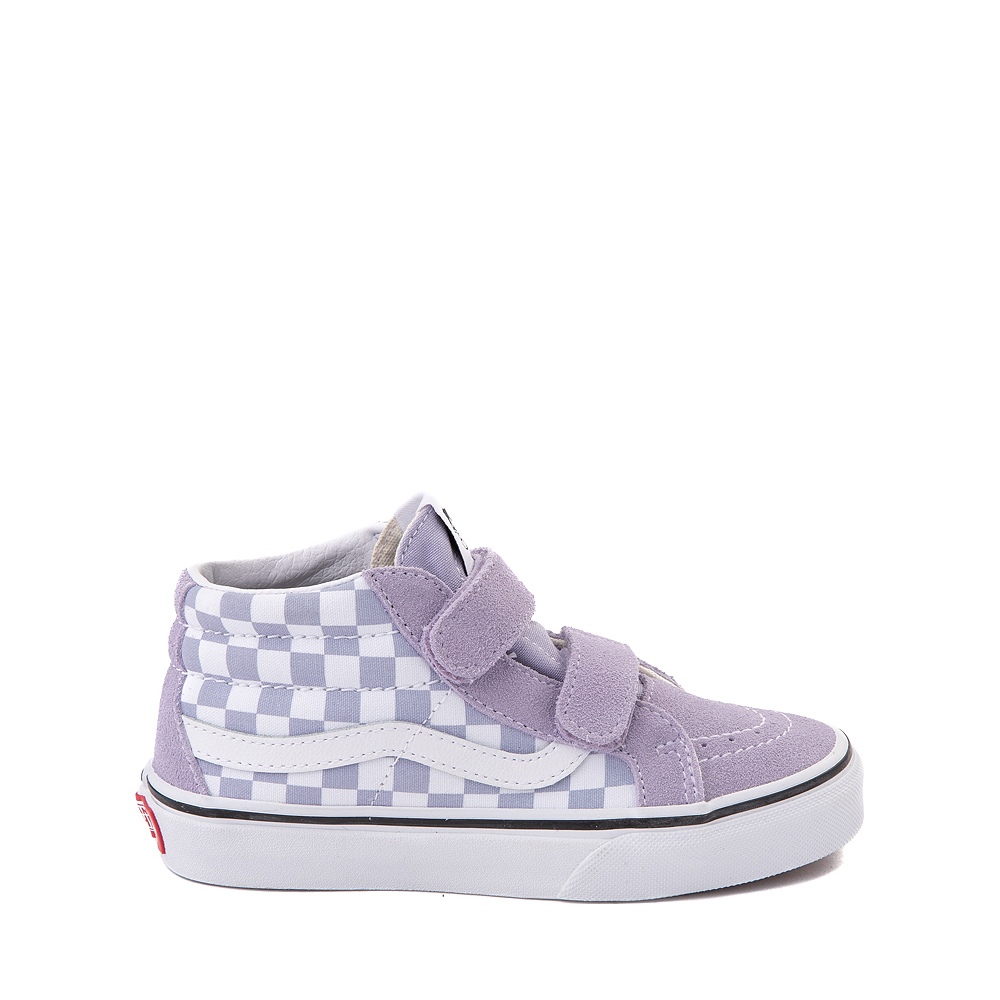 Vans Sk8-Mid Reissue V Checkerboard Skate Shoe - Little Kid - Languid Lavender