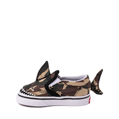 Alternate view of Vans Slip-On V Shark Skate Shoe - Baby / Toddler - Camo