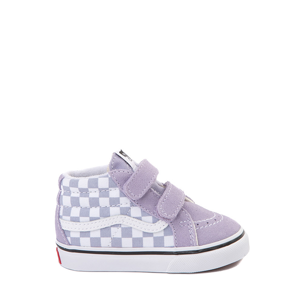 Main view of Vans Sk8 Mid Reissue V Checkerboard Skate Shoe - Baby / Toddler - Languid Lavender