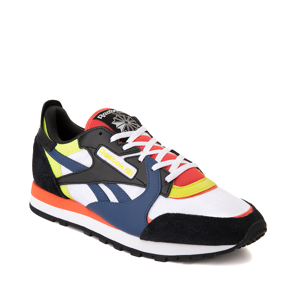 Mens Reebok Classic Leather Athletic - / White / Multicolor | Journeys