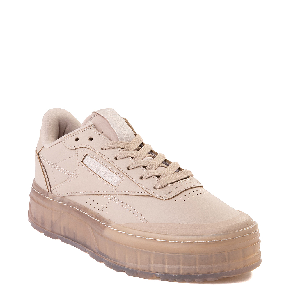 white and tan reebok