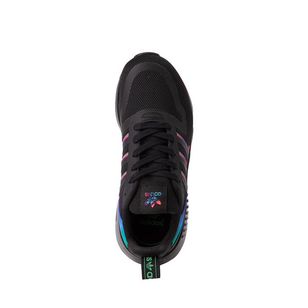 alternate view adidas Multix Athletic Shoe - Little Kid - Black / MulticolorALT2