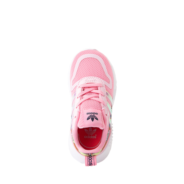 alternate view adidas Multix Athletic Shoe - Baby / Toddler - Pink / Floral / LenticularALT2