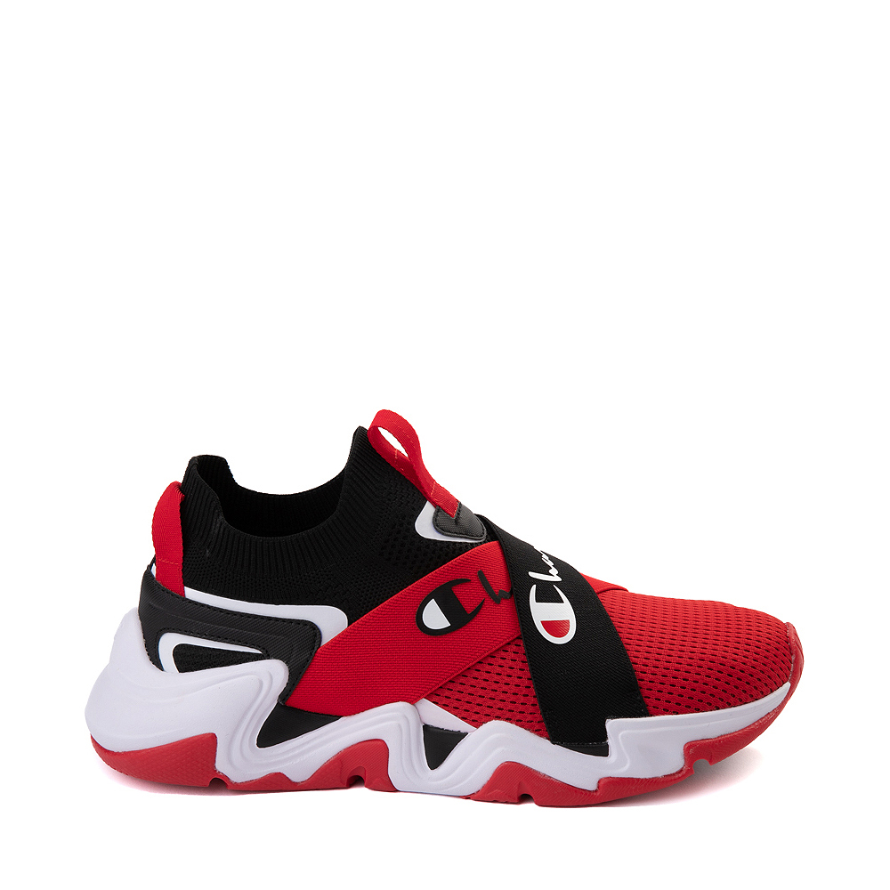 merk Leidingen Beukende Mens Champion Hyper Cross Low Athletic Shoe - Black / Red | Journeys