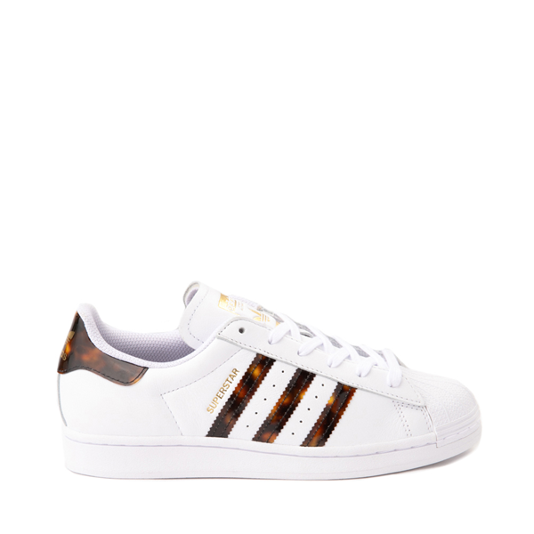Main view of Womens adidas Superstar Athletic Shoe - White / Tortoise Shell