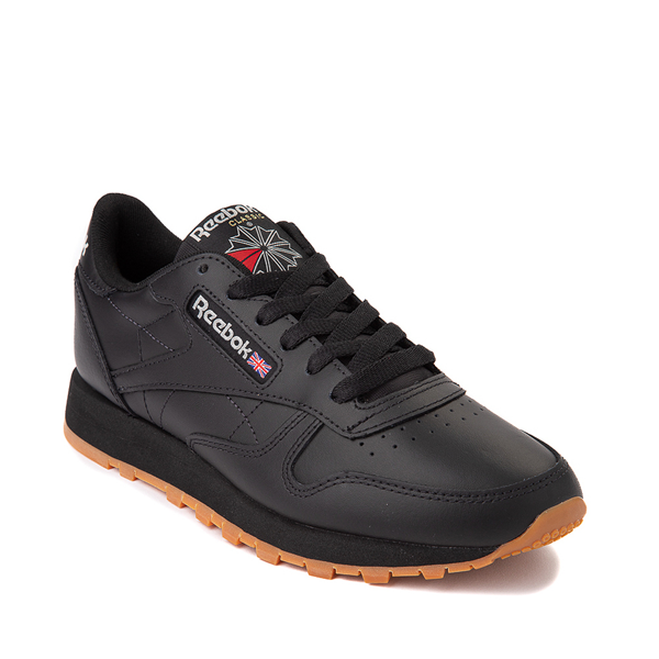 viernes calor Considerar Mens Reebok Classic Leather Athletic Shoe - Black / Gum | Journeys