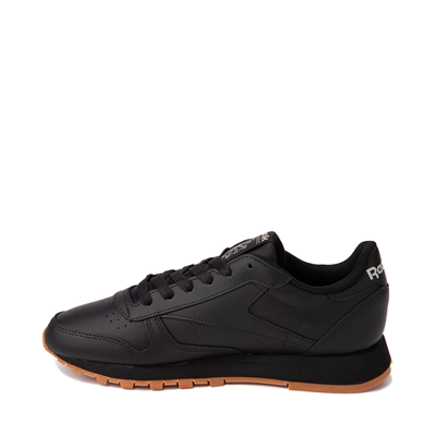Alternate view of Womens Reebok Classic Leather Athletic Shoe - Black / Gum
