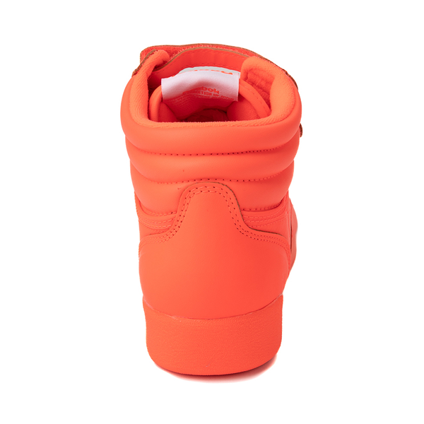 alternate view Womens Reebok Freestyle Hi Athletic Shoe - Orange FlareALT4