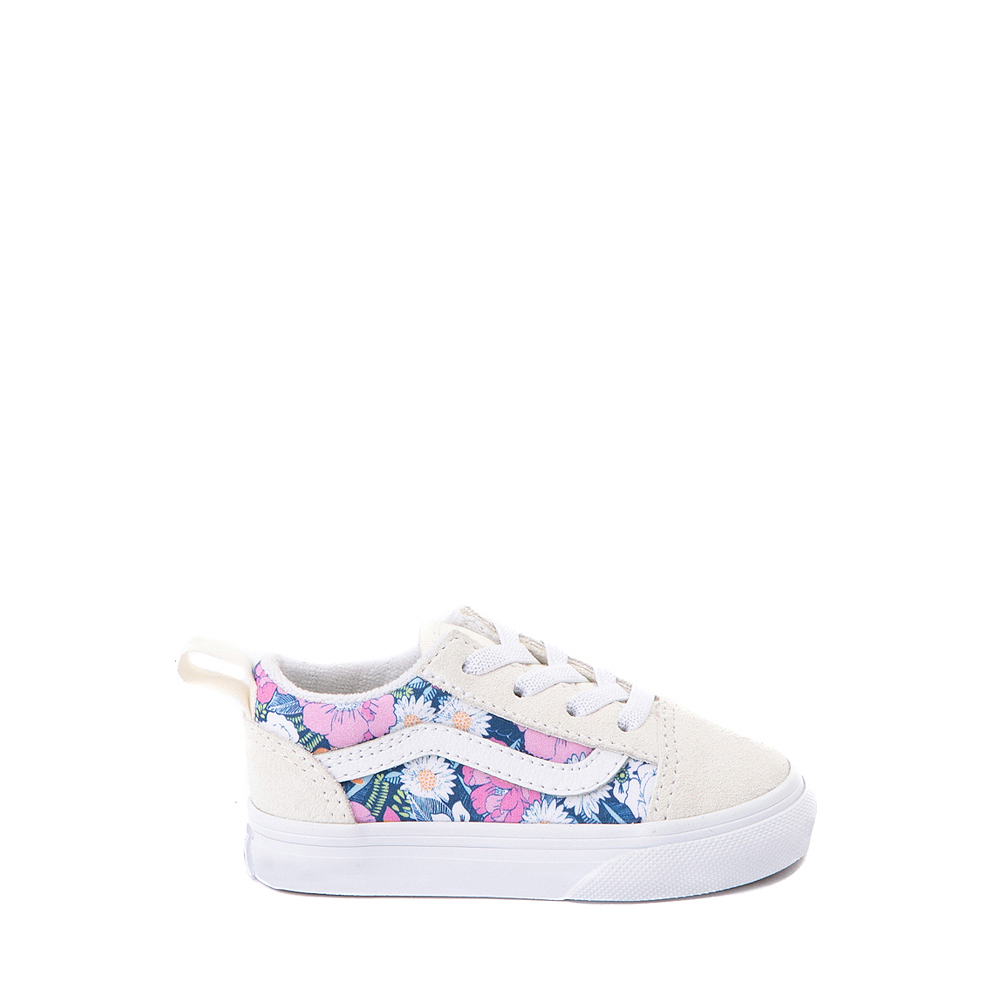 Vans Old Skool Skate Shoe - Baby / Toddler - White / Retro Floral