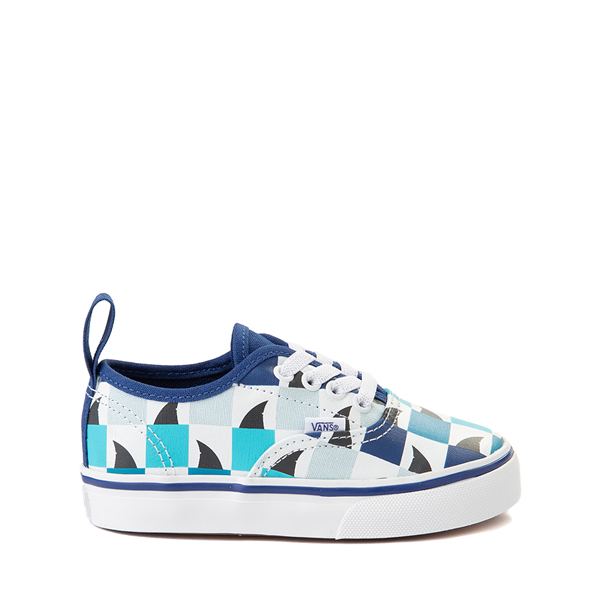 Main view of Vans Authentic Checkerboard Glow Sharks Skate Shoe - Baby / Toddler - Navy / Multicolor