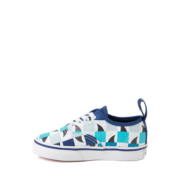 alternate view Vans Authentic Checkerboard Glow Sharks Skate Shoe - Baby / Toddler - Navy / MulticolorALT1B