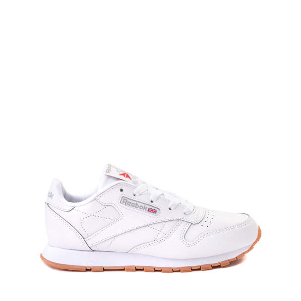 Main view of Reebok Classic Leather Athletic Shoe - Little Kid - White / Gum