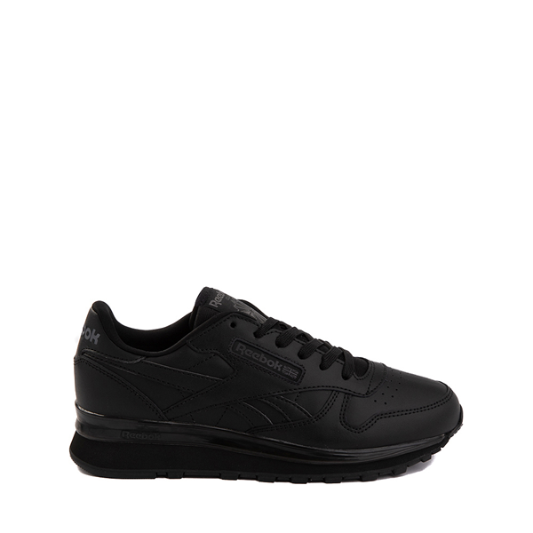 Main view of Reebok Classic Leather Clip Athletic Shoe - Little Kid - Black