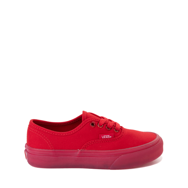 Main view of Vans Authentic Translucent Skate Shoe - Little Kid - Red Monochrome