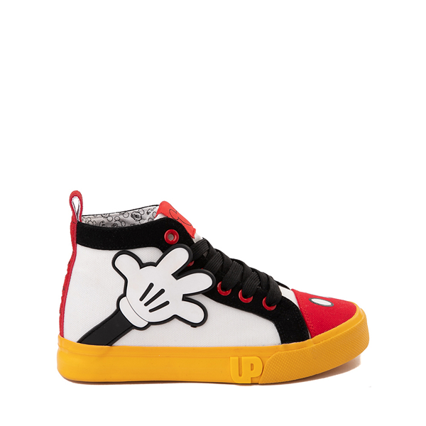 Main view of Ground Up Disney Mickey Mouse Hi Sneaker - Little Kid / Big Kid - White / Red / Black