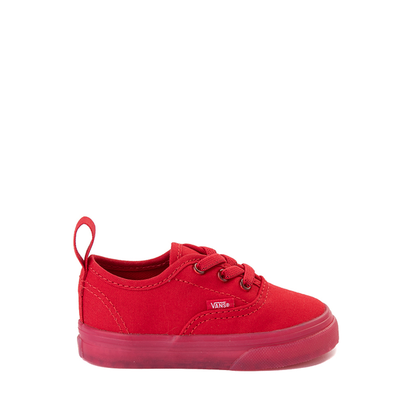Main view of Vans Authentic Translucent Skate Shoe - Baby / Toddler - Red Monochrome