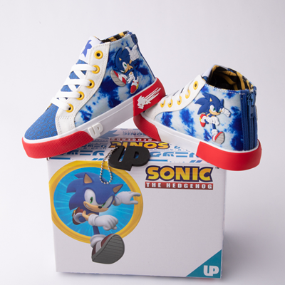 Alternate view of Ground Up Sonic The Hedgehog&trade; Hi Sneaker - Toddler - Royal Blue