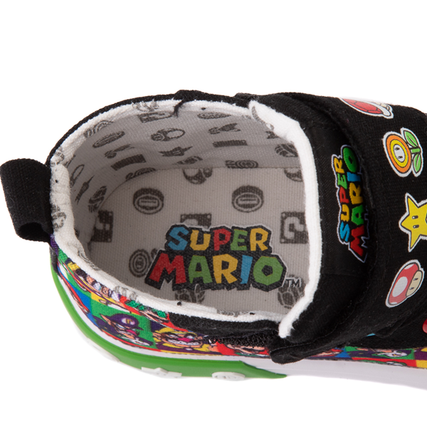 alternate view Ground Up Super Mario Bros. Hi Sneaker - Toddler - Black / MulticolorALT4B
