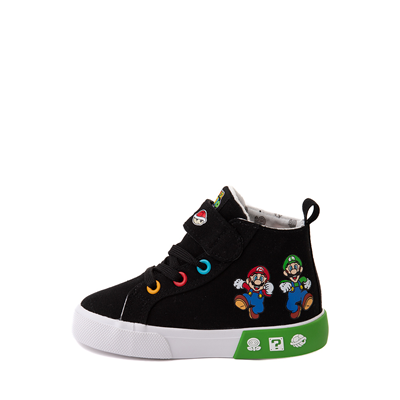 Alternate view of Ground Up Super Mario Bros. Hi Sneaker - Toddler - Black / Multicolor