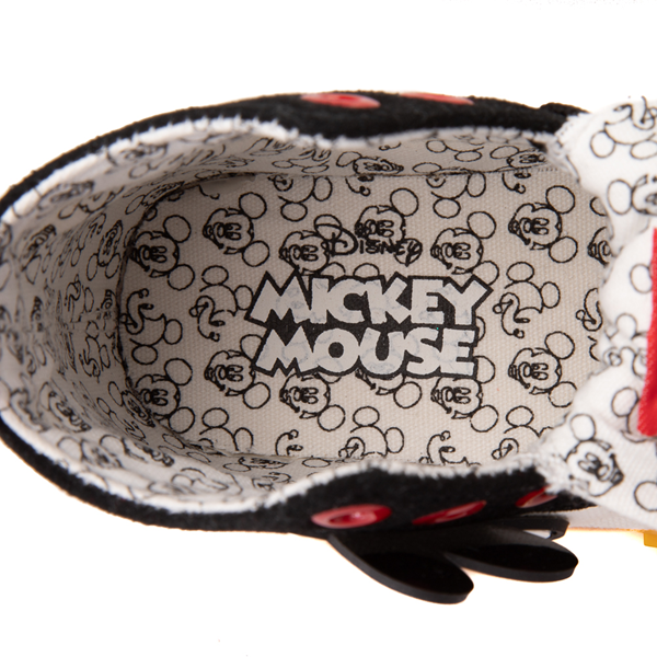 alternate view Ground Up Disney Mickey Mouse Hi Sneaker - Toddler - White / Red / BlackALT2B
