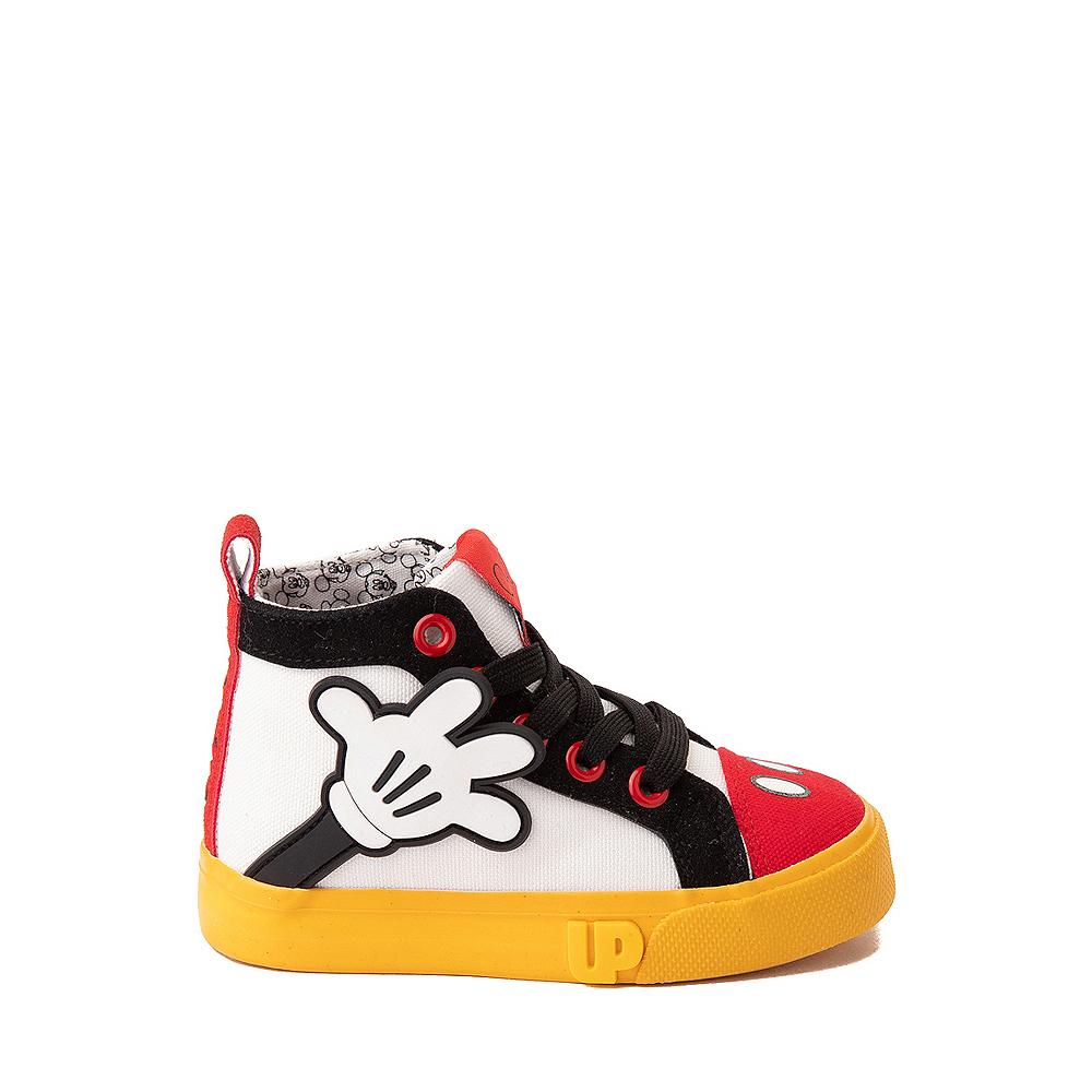 Ground Up Disney Mickey Mouse Hi Sneaker - Toddler - White / Red / Black