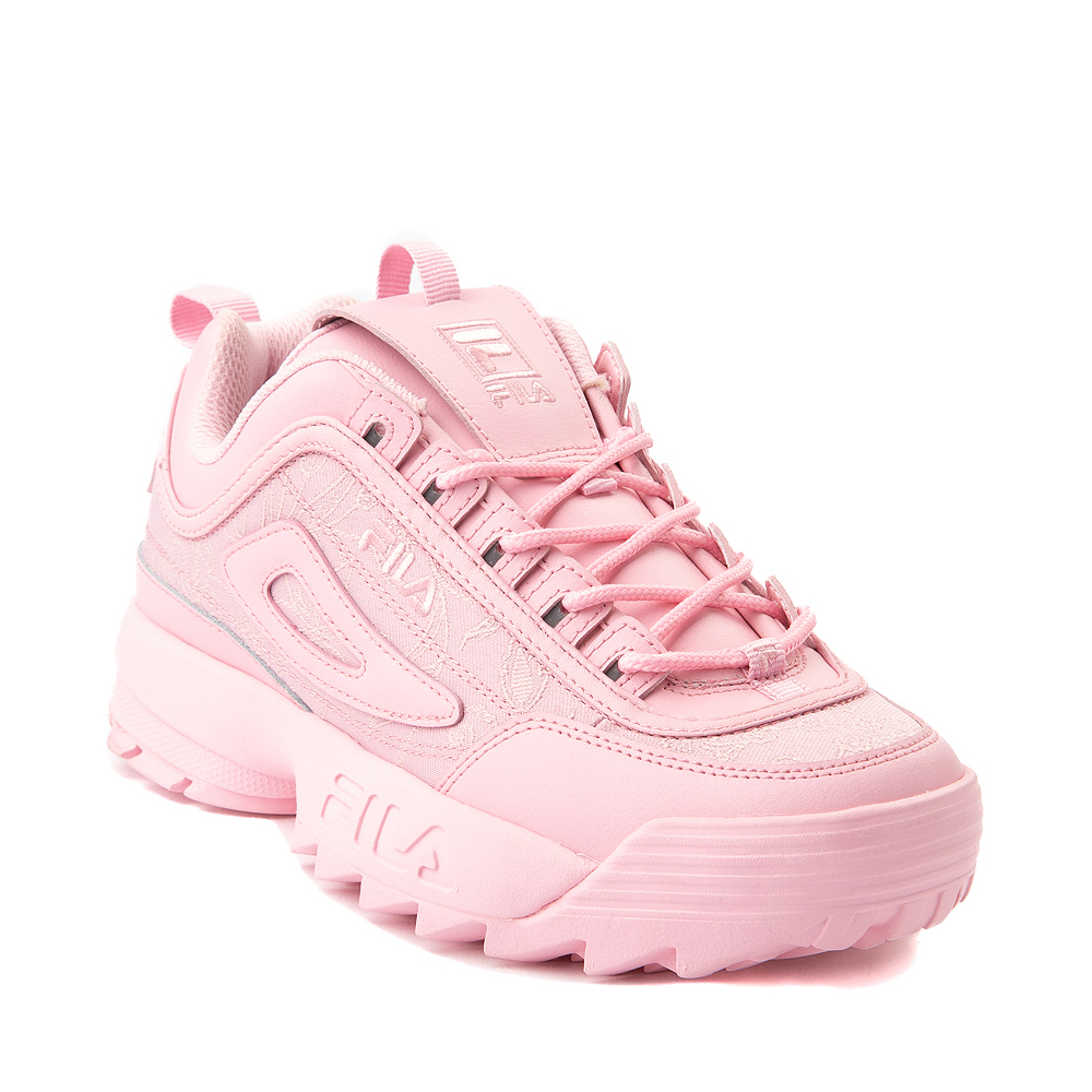 Womens Fila Disruptor 2 Premium Jacquard Athletic Shoe - Pink Floral ...