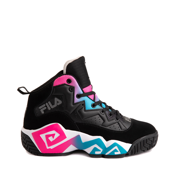 Womens Fila MB '90s Athletic Shoe - Black / Pink / Blue