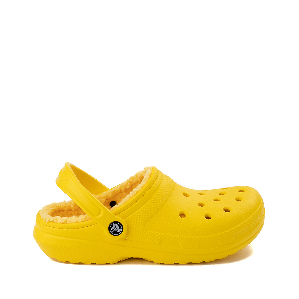 Crocs Classic Fuzz-Lined Clog - Lemon
