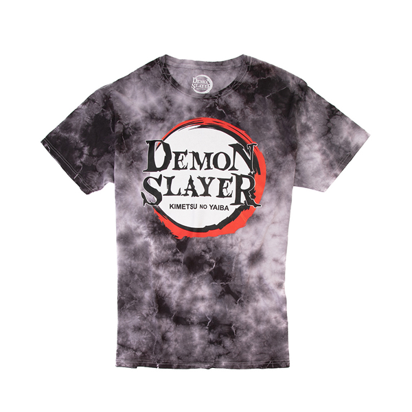 alternate view Mens Demon Slayer Logo Tee - Black / GrayALT2