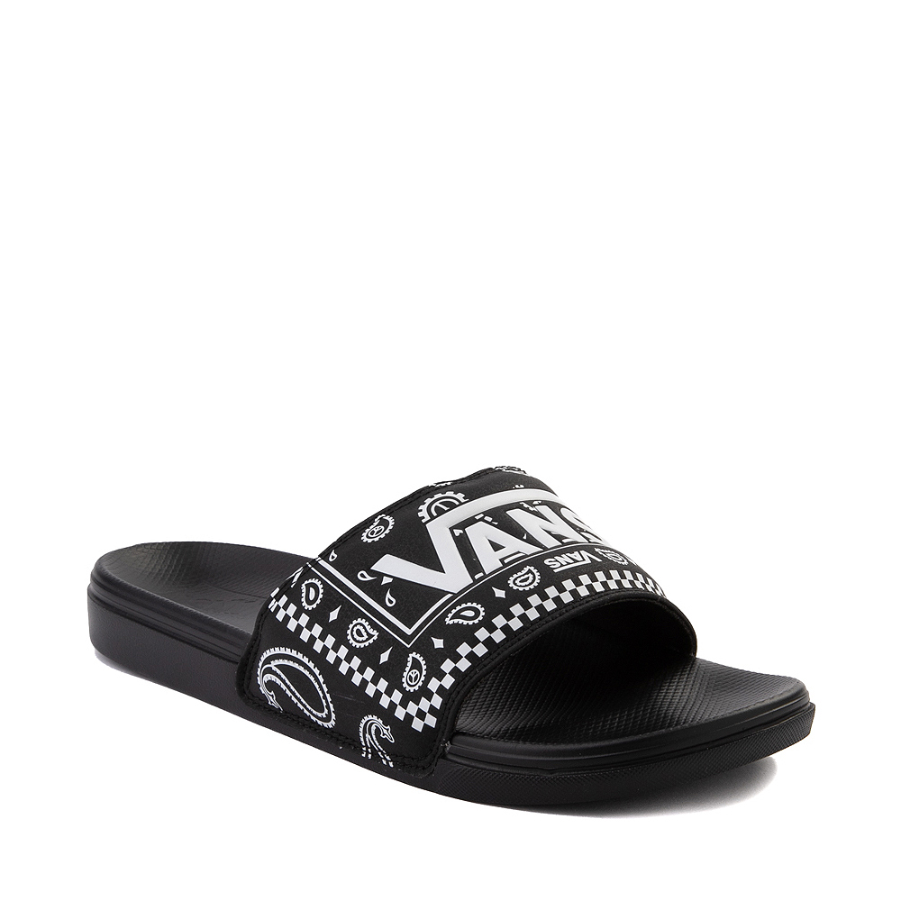 Vans La Costa Slide On Sandal - Black / Peace Paisley | Journeys