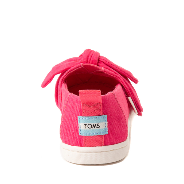 alternate view TOMS Classic Bow Slip On Casual Shoe - Baby / Toddler / Little Kid - RaspberryALT4