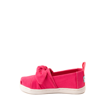 Alternate view of TOMS Classic Bow Slip On Casual Shoe - Baby / Toddler / Little Kid - Raspberry