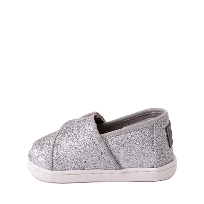 Alternate view of TOMS Classic Glitter Slip On Casual Shoe - Baby / Toddler / Little Kid - Silver
