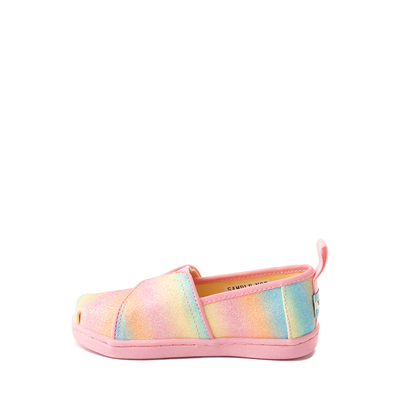 Alternate view of TOMS Classic Glitter Slip On Casual Shoe - Baby / Toddler / Little Kid - Rainbow