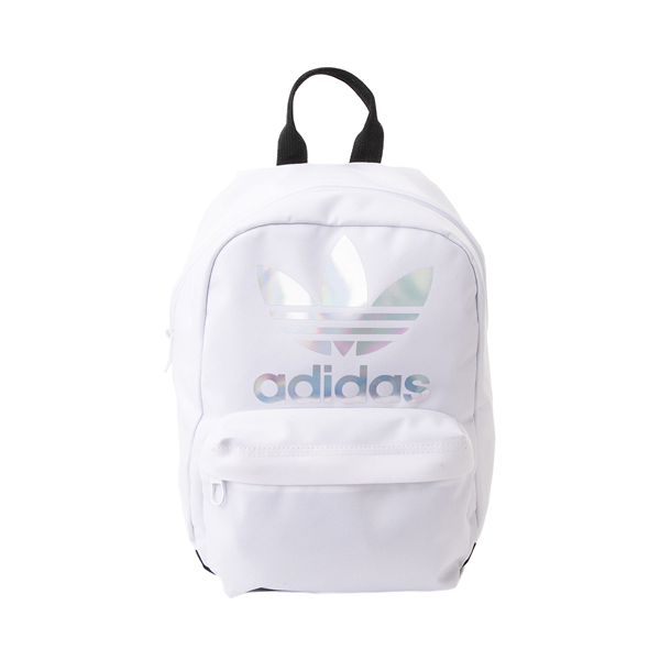 Main view of adidas National Mini Backpack - White / Halo Silver