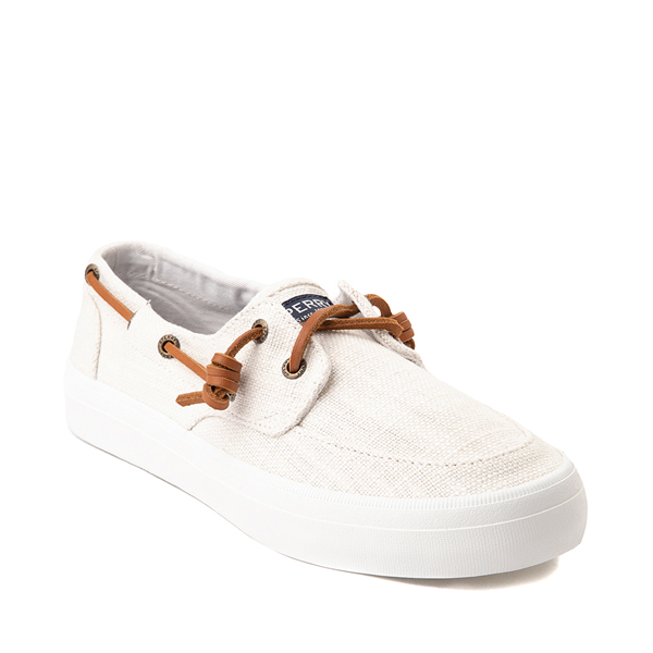 alternate view Womens Sperry Top-Sider Crest Boat Shoe - WhiteALT5